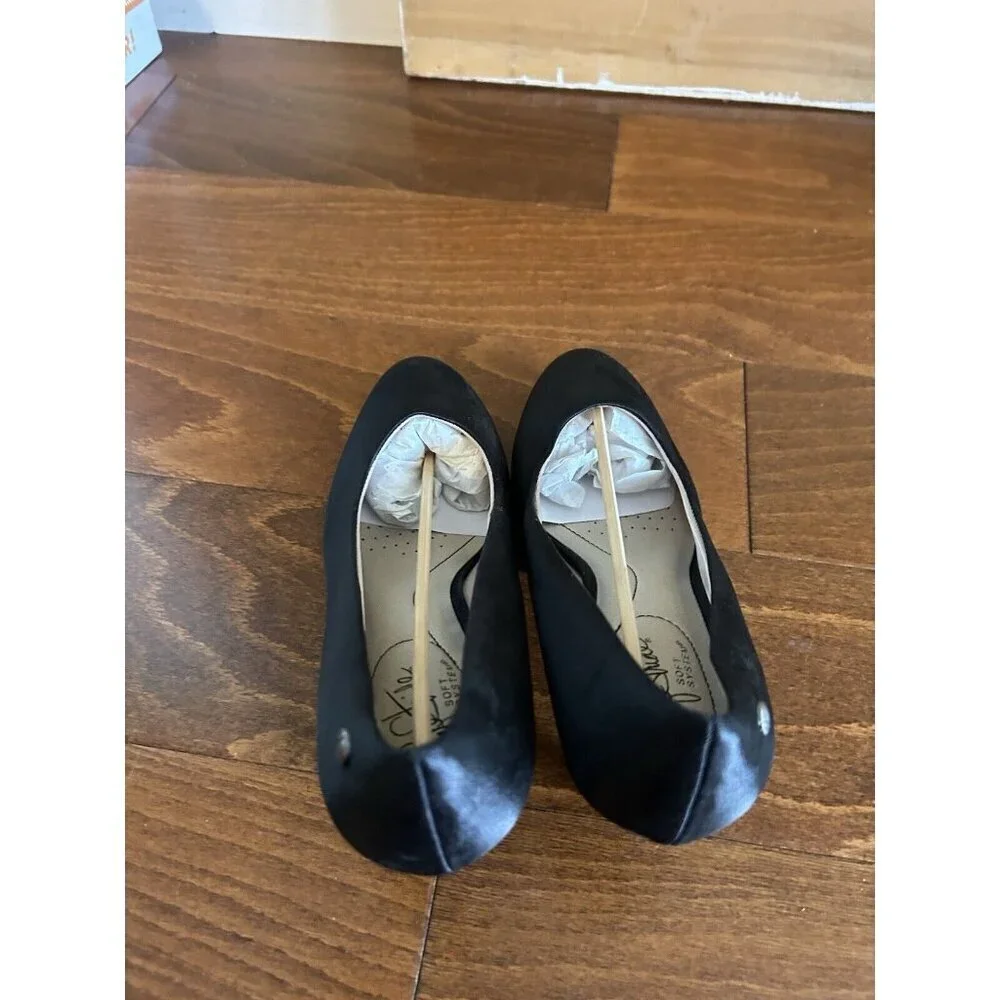 LifeStride Parigi Women's Pumps Black Satin Heels Shoes Size 8.5 M‎ NEW